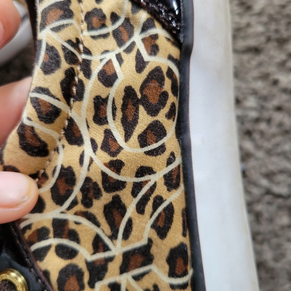 Coach Cheetah Print Sneakers Woman's Size 6 1/2 - Picture 7 of 16